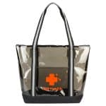 Custom Diamond Clear TPU Zippered Tote with logo - 8