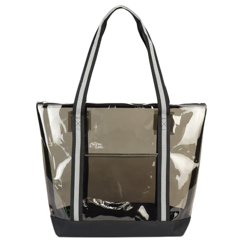 Custom Diamond Clear TPU Zippered Tote with logo - 9