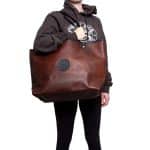 Custom Duluth Pack™ Bison Leather Market Tote with logo - 4