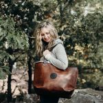 Custom Duluth Pack™ Bison Leather Market Tote with logo - 8