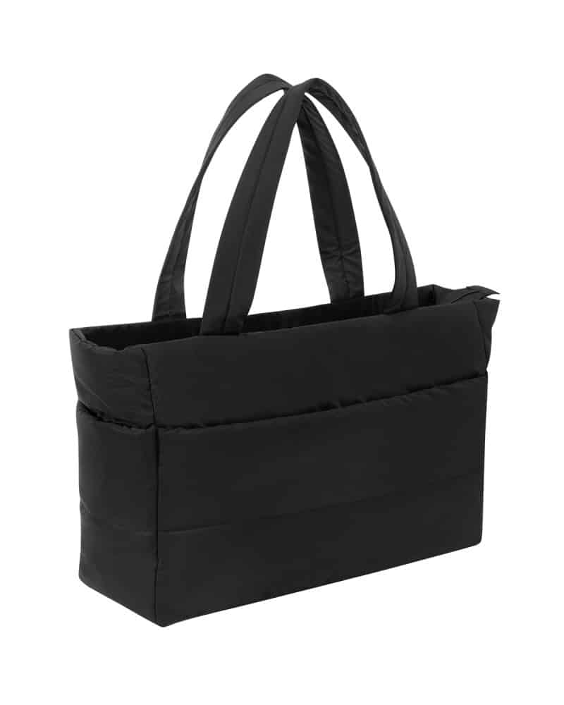 Custom Eco Friendly Quilted Laptop Tote. with logo - 2