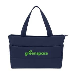 Custom Eco Friendly Quilted Laptop Tote. with logo