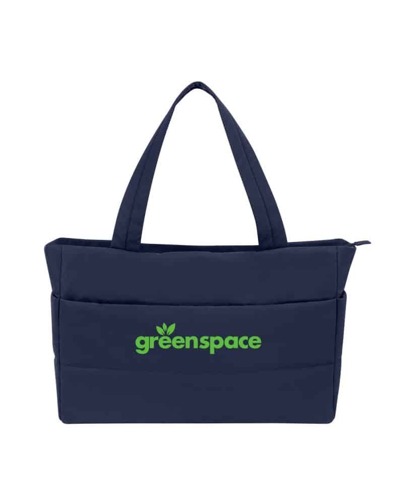 Custom Eco Friendly Quilted Laptop Tote. with logo