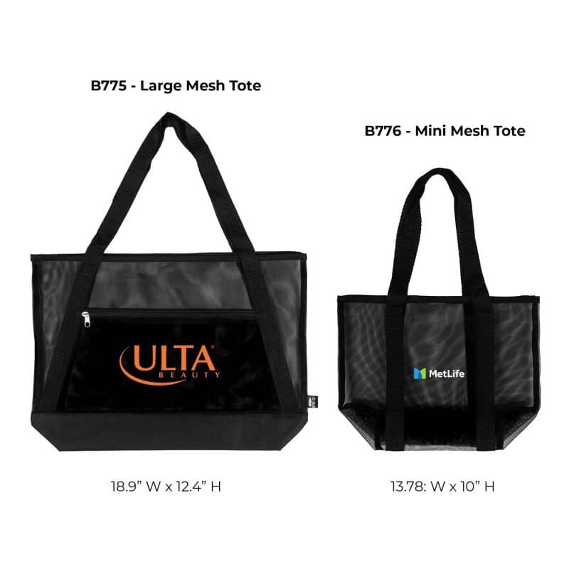 Custom EcoMini Breeze Mesh Tote (Factory Direct) 10-12 Weeks with logo - 8