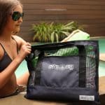 Custom EnviroFibr Mesh Eco-Tote Beach Bag with logo