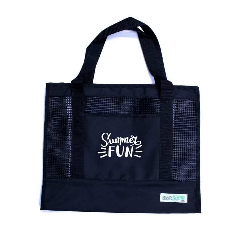 Custom EnviroFibr Mesh Eco-Tote Beach Bag with logo - 3