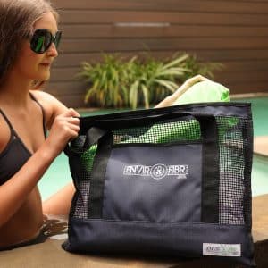 Custom EnviroFibr Mesh Eco-Tote Beach Bag with logo