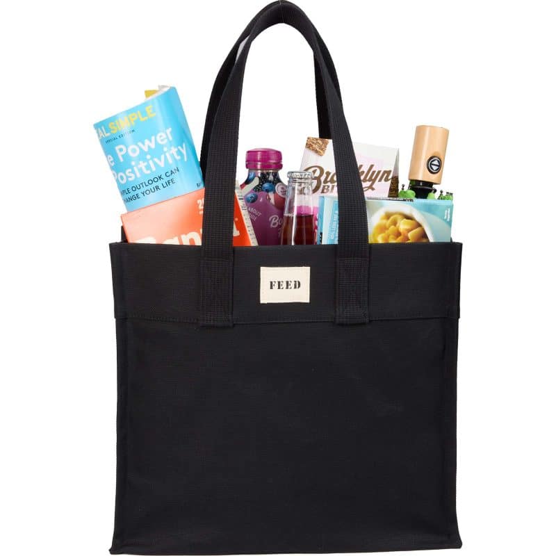 Custom FEED Organic Cotton Market Tote with logo - 4
