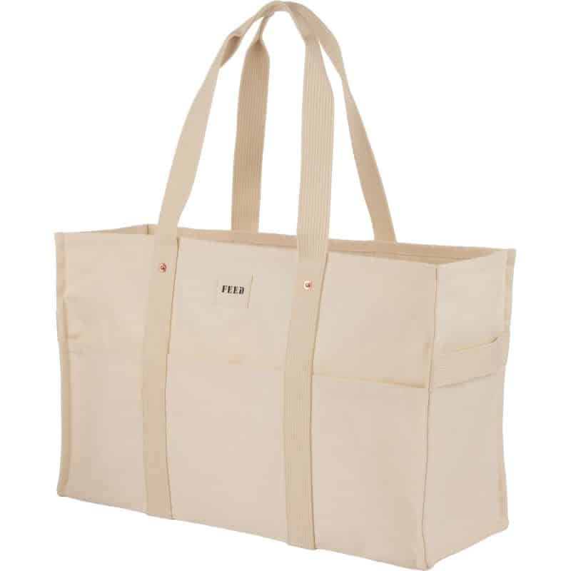 Custom FEED Organic Large Market Tote with logo - 3