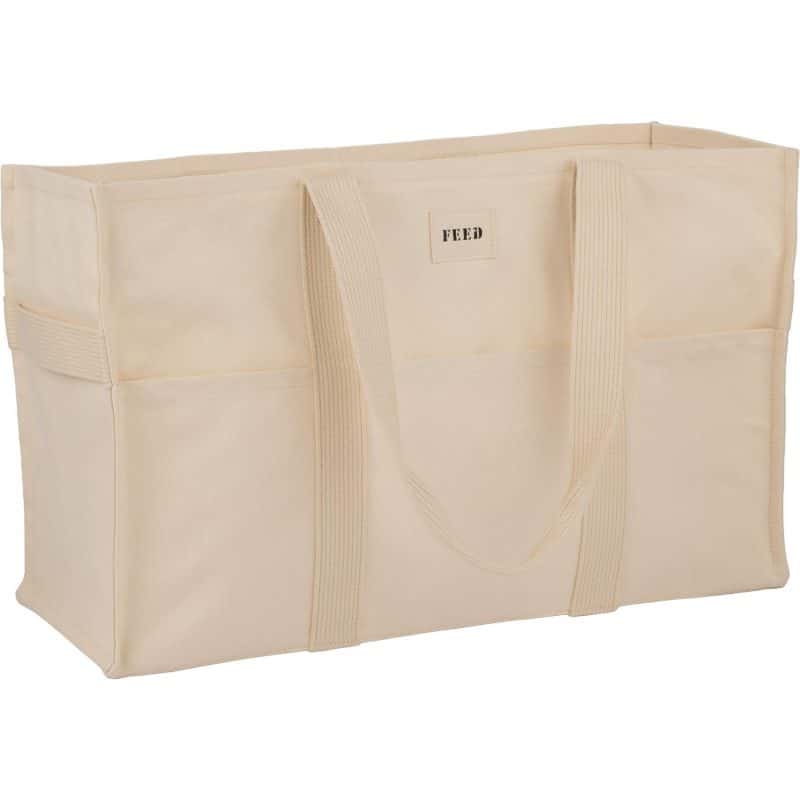 Custom FEED Organic Large Market Tote with logo - 5