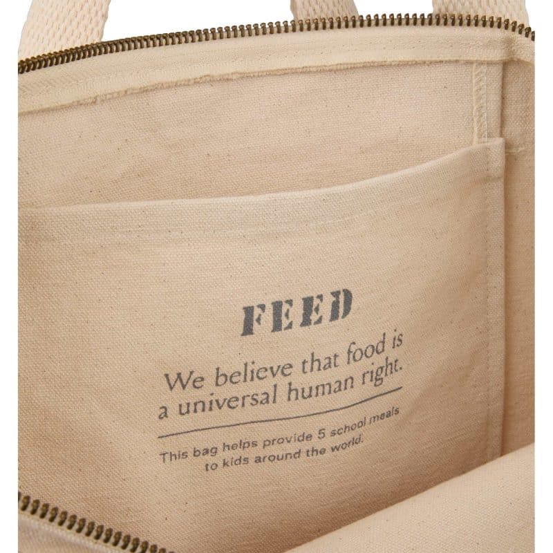 Custom FEED Zippered Tote with logo - 8
