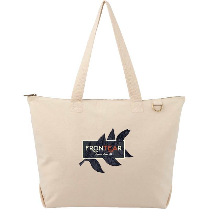 Custom FEED Zippered Tote with logo