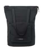 Custom Flight Convertible Tote Backpack Jet Black with logo
