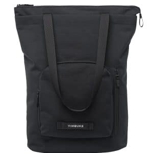 Custom Flight Convertible Tote Backpack Jet Black with logo
