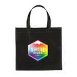 Custom Full Color Non Woven Mini Shopper Recycled Tote Bag with logo - 2