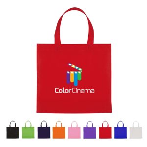 Custom Full Color Non Woven Mini Shopper Recycled Tote Bag with logo