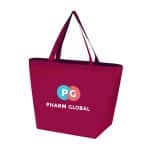 Custom Full Color Non-Woven Recycled Budget Shopper Tote with logo - 4