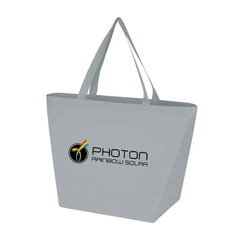 Custom Full Color Non-Woven Recycled Budget Shopper Tote with logo - 6