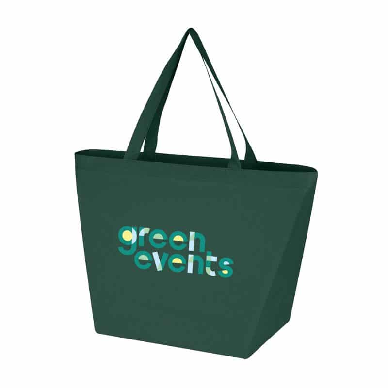 Custom Full Color Non-Woven Recycled Budget Shopper Tote with logo - 8