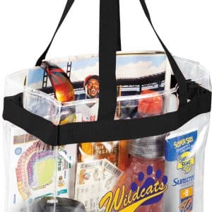 Custom Game Day Clear Stadium Tote with logo