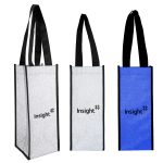 Custom Glitter Wine Bag with logo