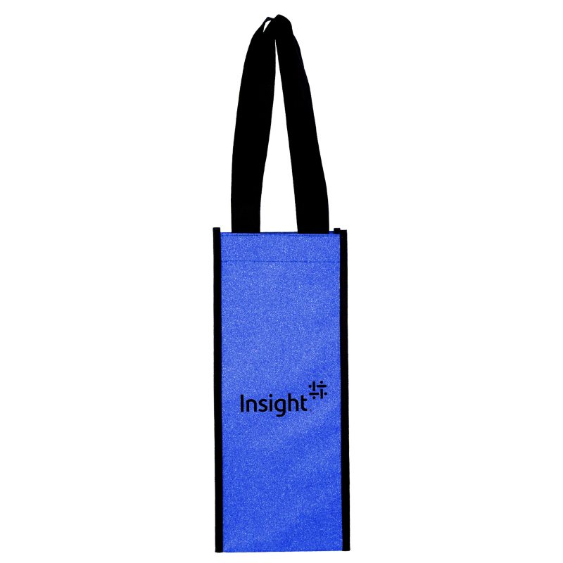 Custom Glitter Wine Bag with logo - 2