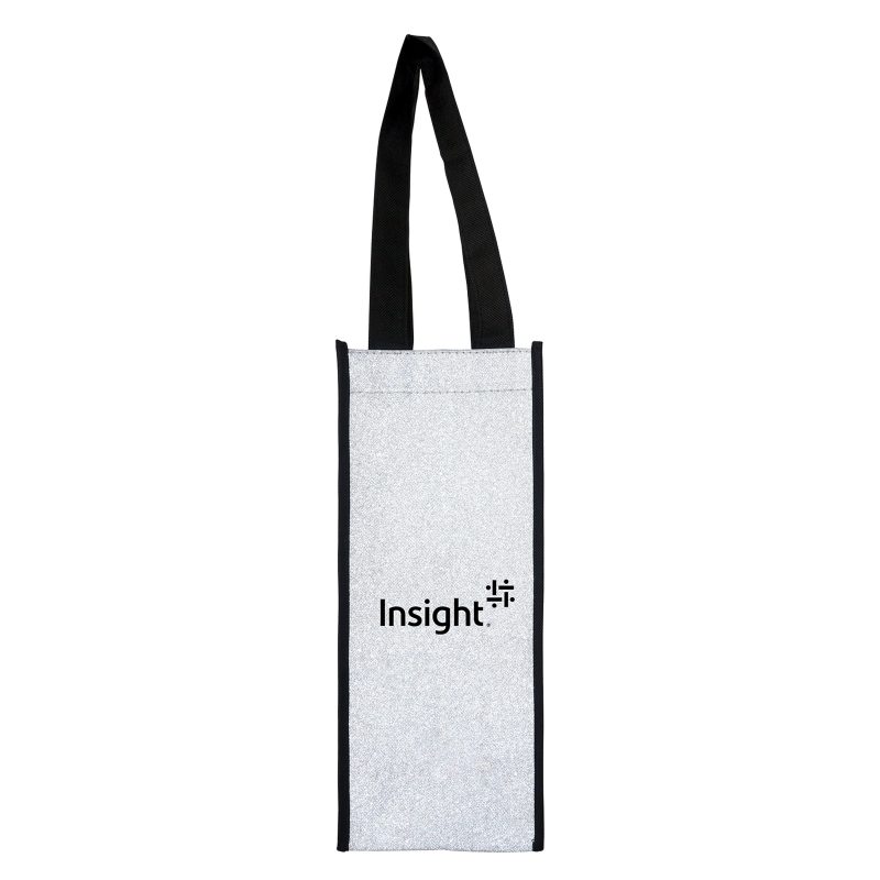 Custom Glitter Wine Bag with logo - 4
