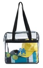 Custom Good Value™ Clear Zippered Tote with logo