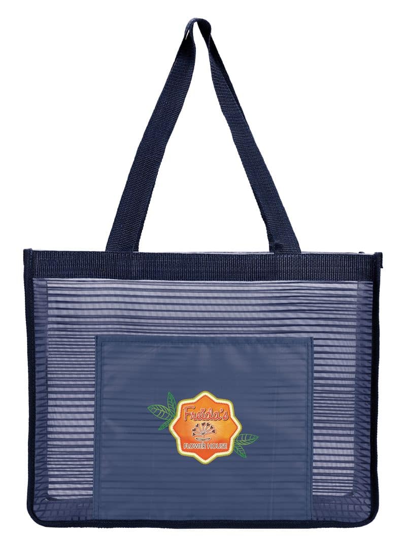 Custom Good Value™ Landscape Mesh Tote with logo