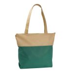 Custom Good Value™ Poly Pro Two-Tone Zippered Tote with logo - 2