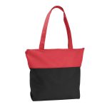 Custom Good Value™ Poly Pro Two-Tone Zippered Tote with logo - 3