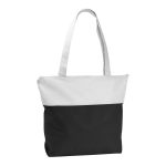 Custom Good Value™ Poly Pro Two-Tone Zippered Tote with logo - 5