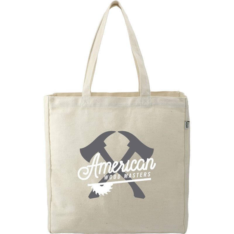 Custom Hemp Cotton Carry-All Tote with logo