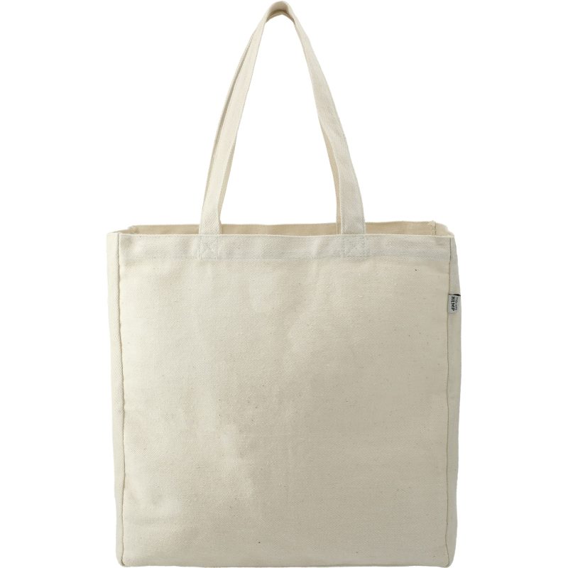 Custom Hemp Cotton Carry-All Tote with logo - 9
