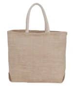 Custom Herringbone Jute Tote with logo - 7