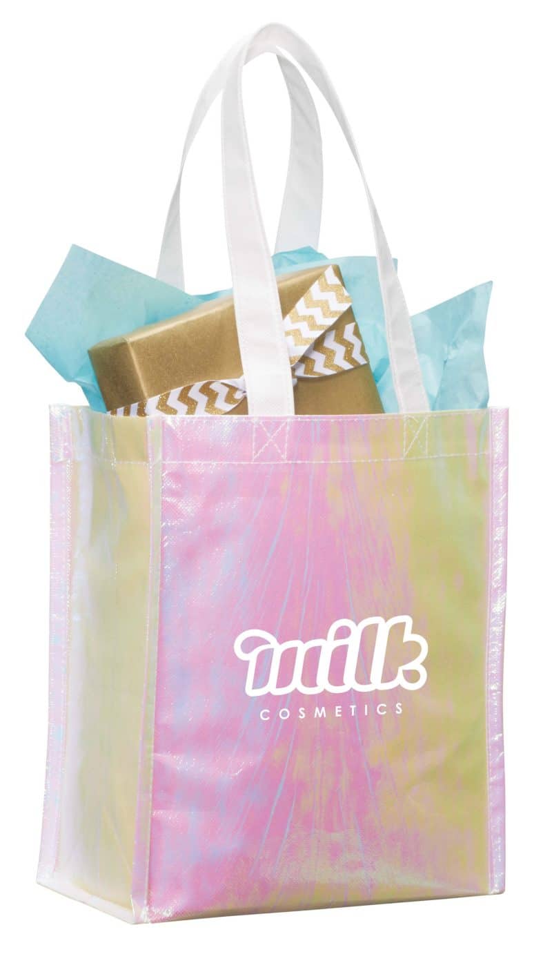 Custom Iridescent Non-Woven Gift Tote with logo - 2