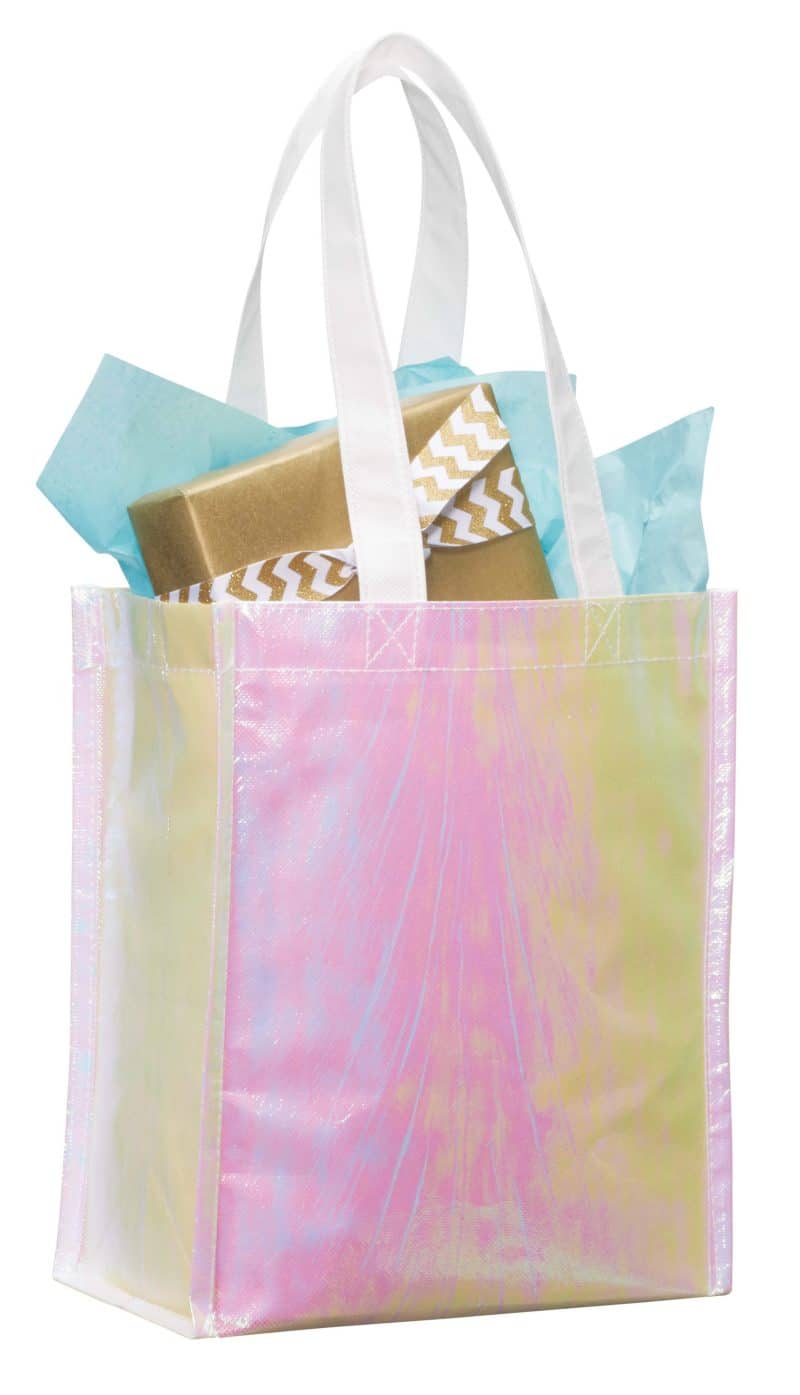 Custom Iridescent Non-Woven Gift Tote with logo - 7