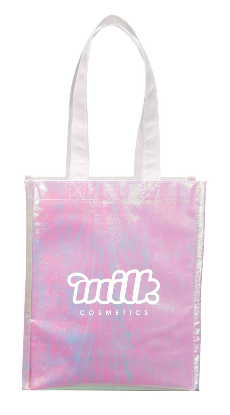 Custom Iridescent Non-Woven Gift Tote with logo