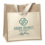 Custom Izzy™ - Jute Tote - Screen Print with logo