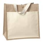 Custom Izzy™ - Jute Tote - Sparkle with logo - 1