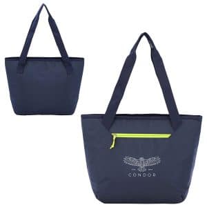 Custom Jasper 600D Premier Polyester Cooler Tote with logo