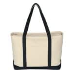 Custom Jornikolor Large 24 oz. Starboard Recycled Cotton Canvas Tote Bag with logo - 1