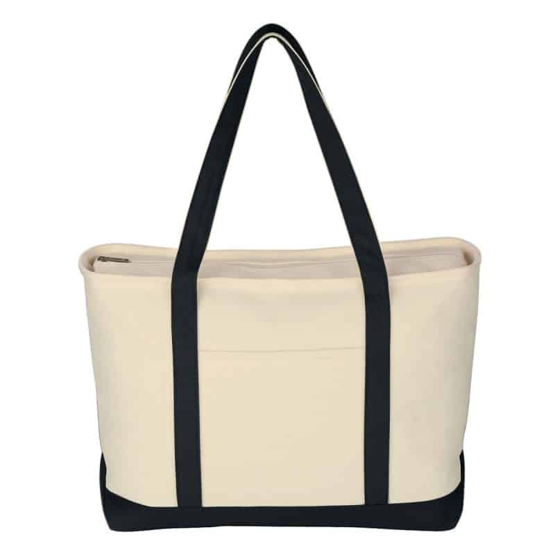 Custom Jornikolor Large 24 oz. Starboard Recycled Cotton Canvas Tote Bag with logo - 1