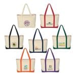 Custom Jornikolor Large 24 oz. Starboard Recycled Cotton Canvas Tote Bag with logo