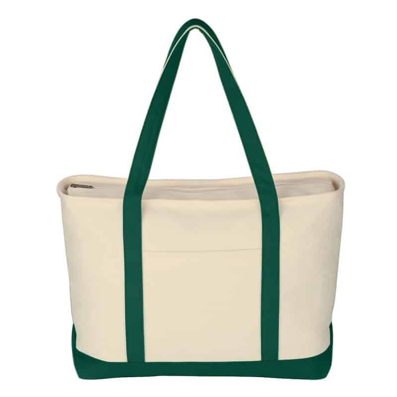 Custom Jornikolor Large 24 oz. Starboard Recycled Cotton Canvas Tote Bag with logo - 3