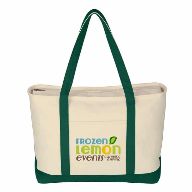 Custom Jornikolor Large 24 oz. Starboard Recycled Cotton Canvas Tote Bag with logo - 4