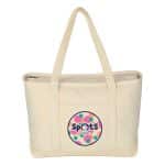 Custom Jornikolor Large 24 oz. Starboard Recycled Cotton Canvas Tote Bag with logo - 6