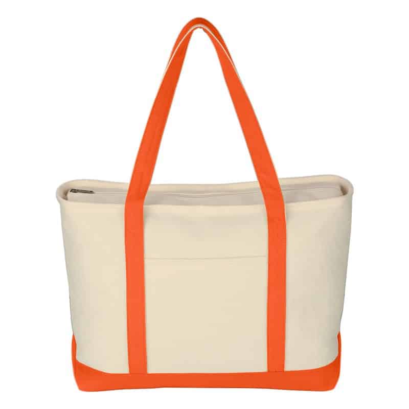 Custom Jornikolor Large 24 oz. Starboard Recycled Cotton Canvas Tote Bag with logo - 9