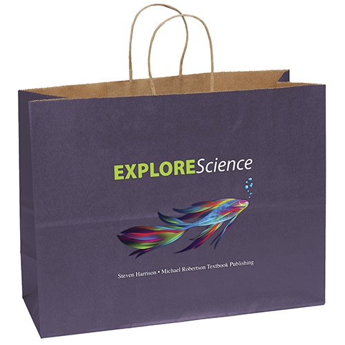 Custom Judy - Matte Shopper Bag - ColorVista with logo - 2