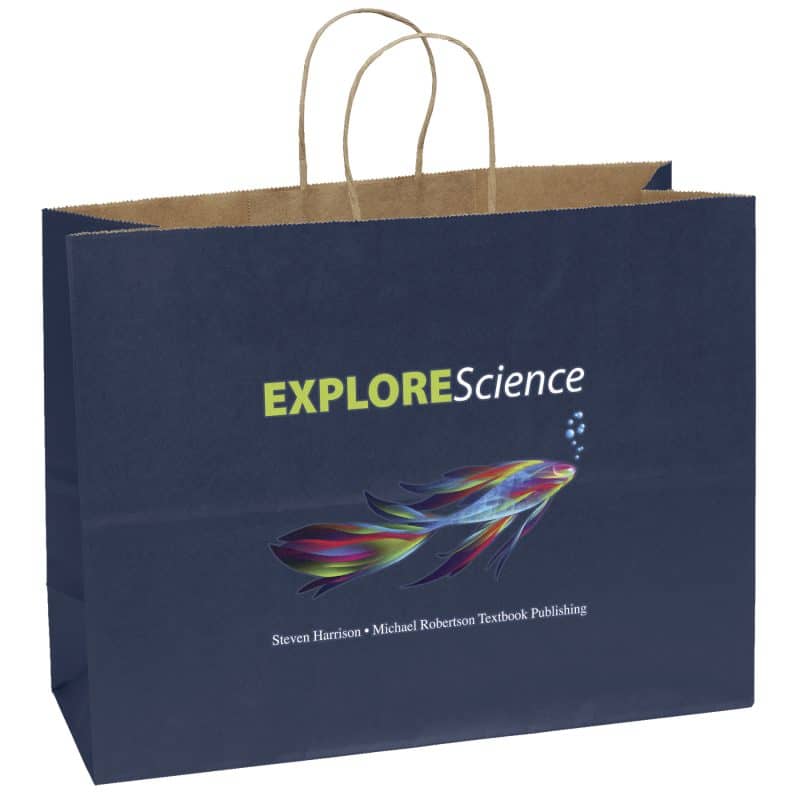 Custom Judy - Matte Shopper Bag - ColorVista with logo - 3